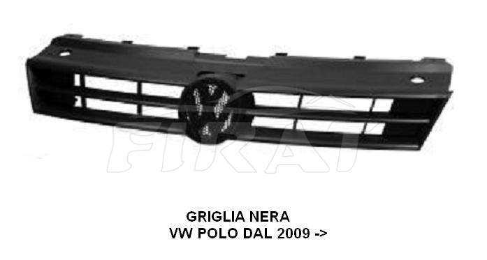 GRIGLIA VW POLO 09 -> NERA